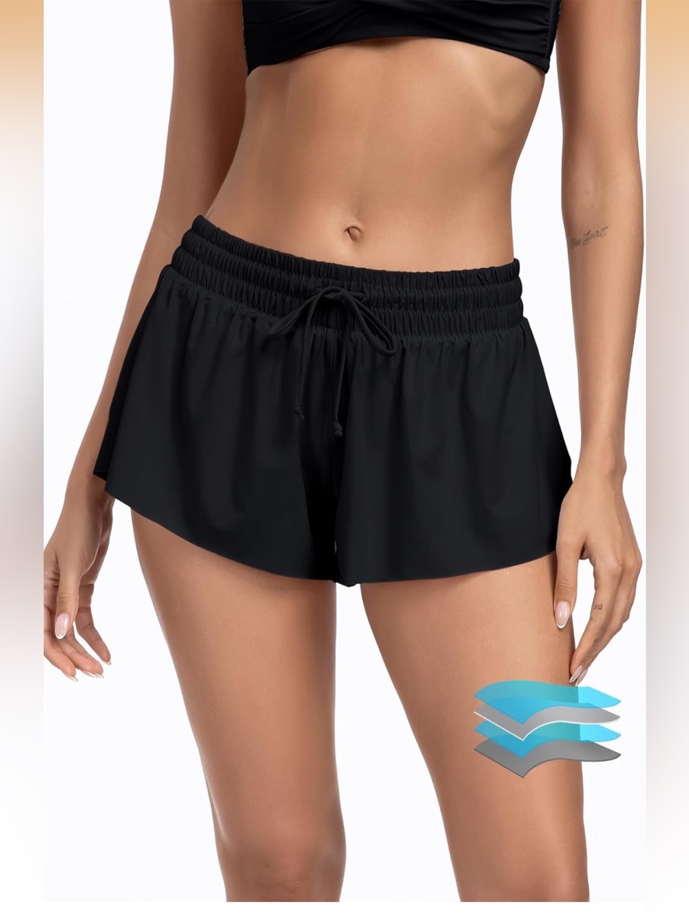 Swim 2-In-1 Shorts Menstrual Leakproof Bathing Suit Bottoms XS. 2015/bb5-1